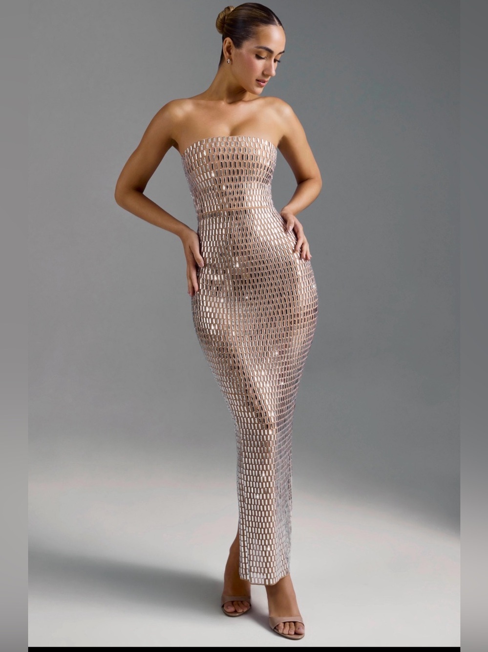 Oh Polly Amaya Embellished Maxi Dress